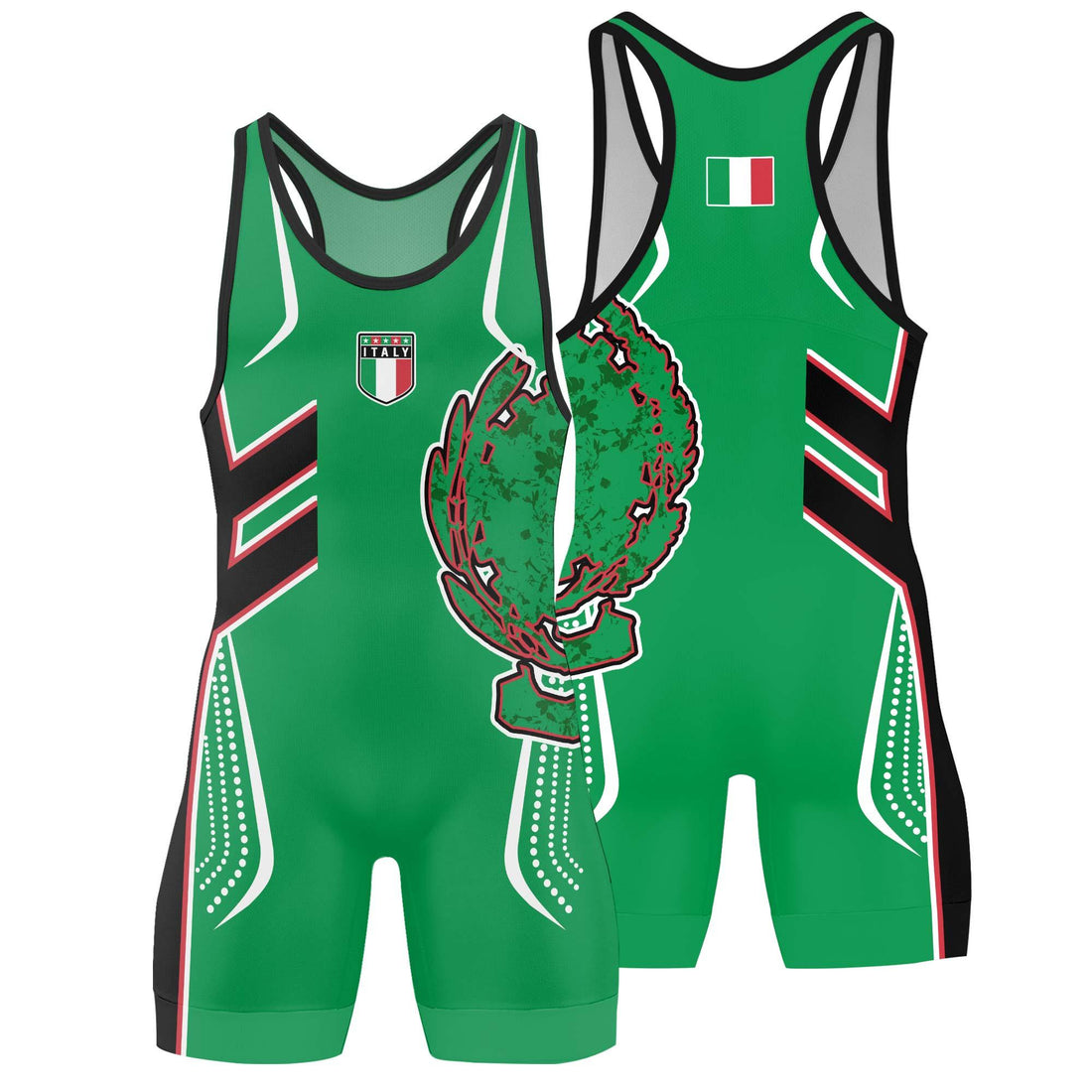 Italy Sublimated Wrestling Singlet