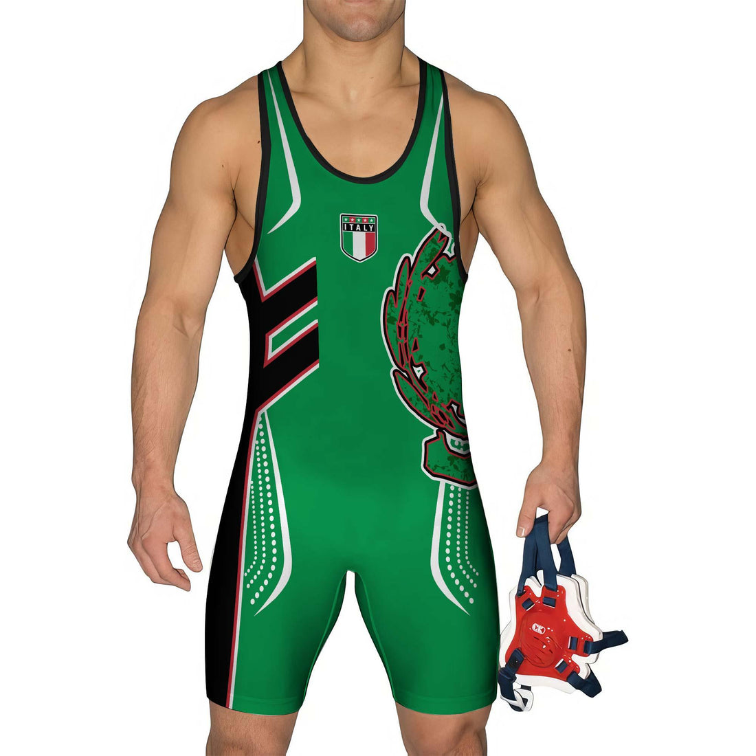 Italy Sublimated Wrestling Singlet
