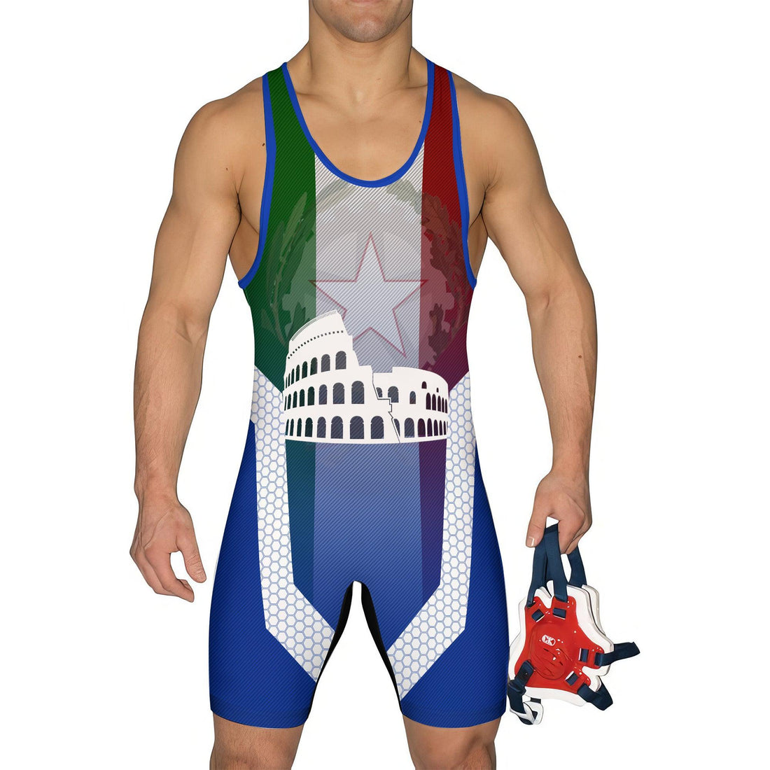 Italy Symbol Wrestling Singlet