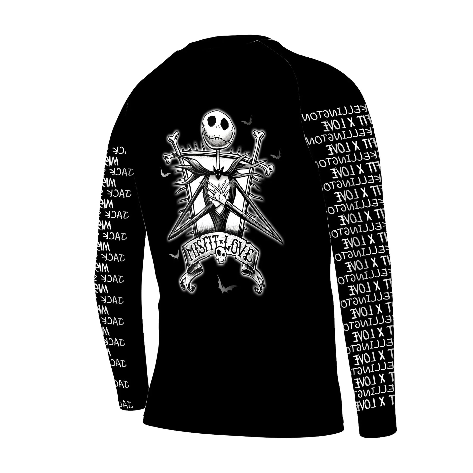 Jack Skelington Misfit Love Kids Rash Guard