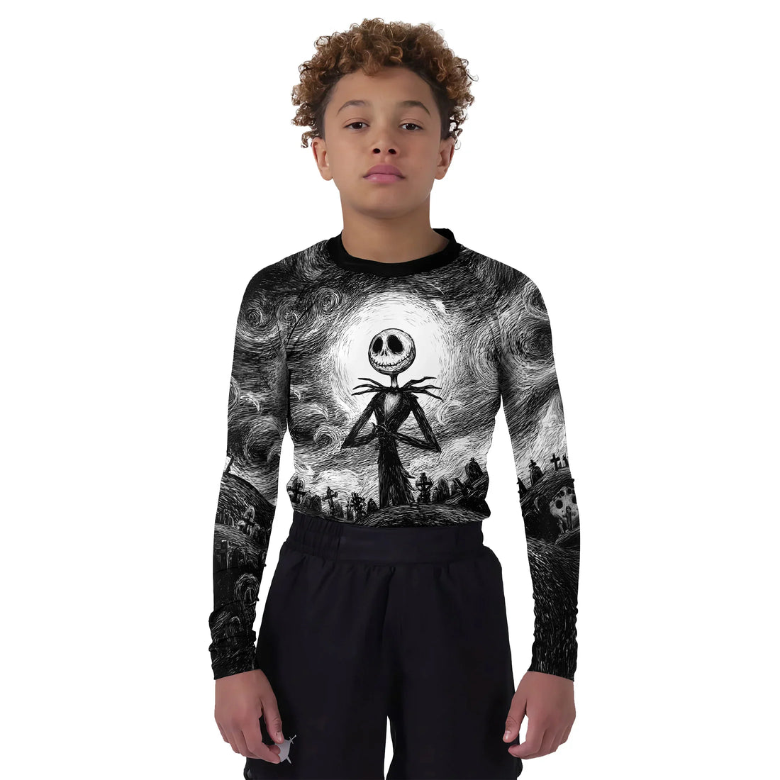 Jack Skellington Kids Rash Guard