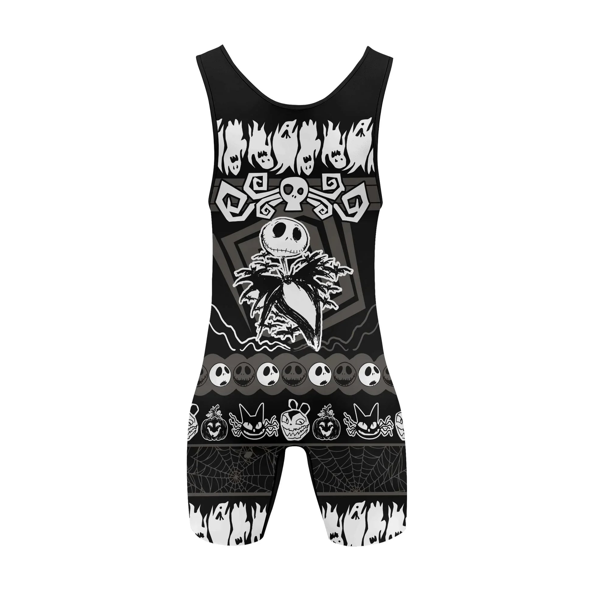 Jack Skellington Nightmare King Wrestling Singlet