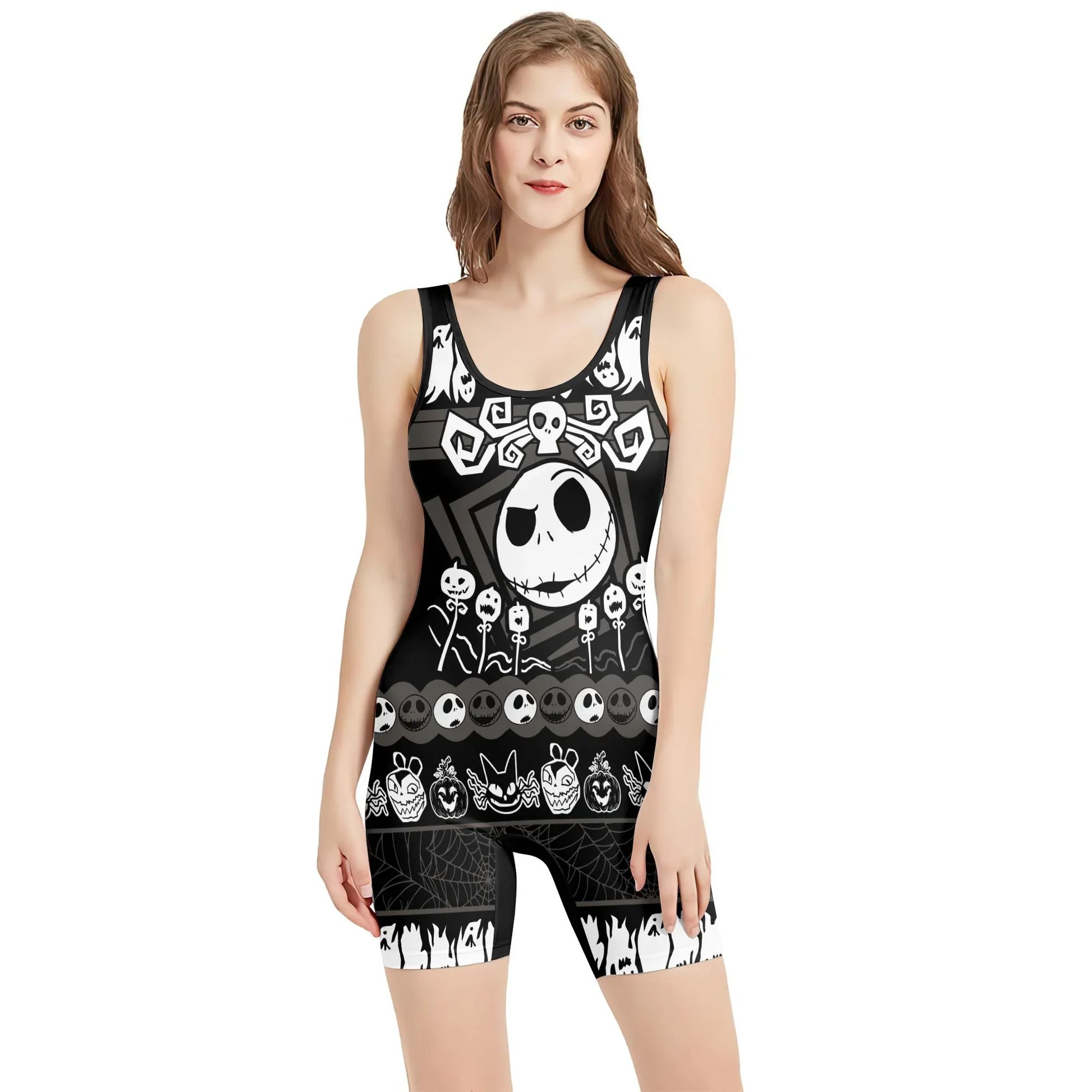 Jack Skellington Nightmare King Wrestling Singlet