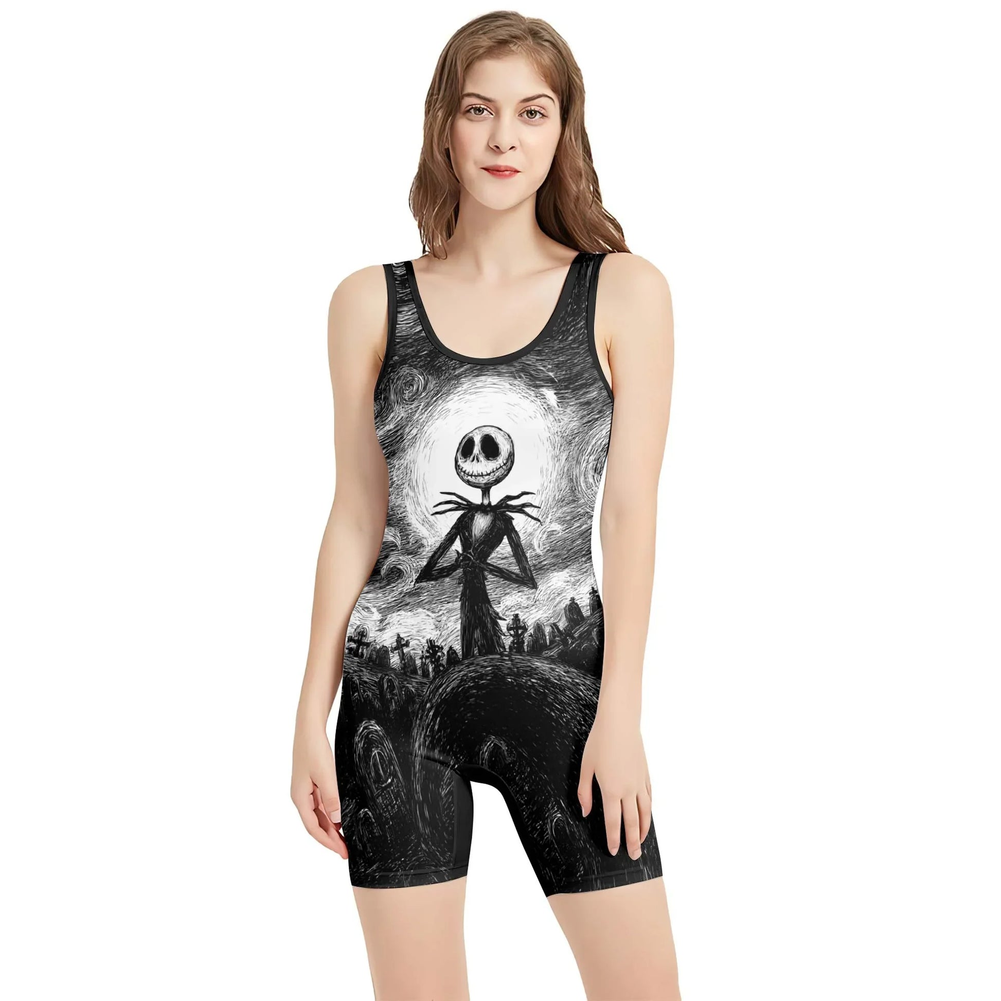 Jack Skellington Wrestling Singlet