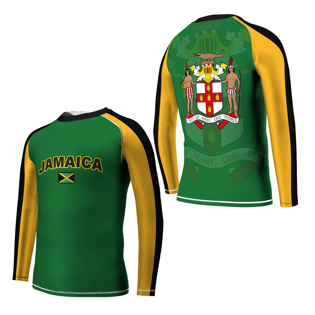 Jamaica Flag Kids Rash Guard