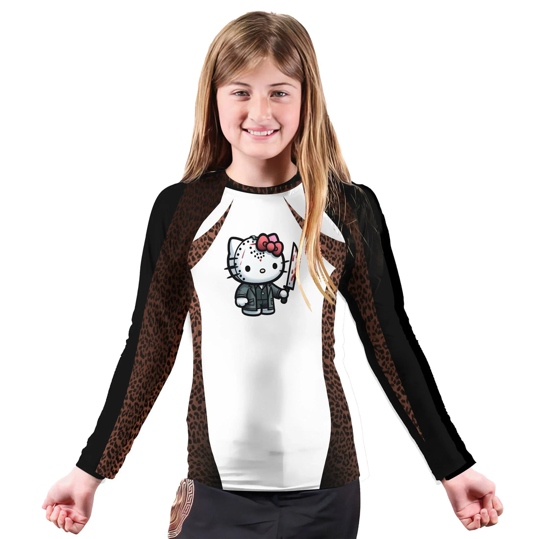 Jason Kitty Kids Rash Guard