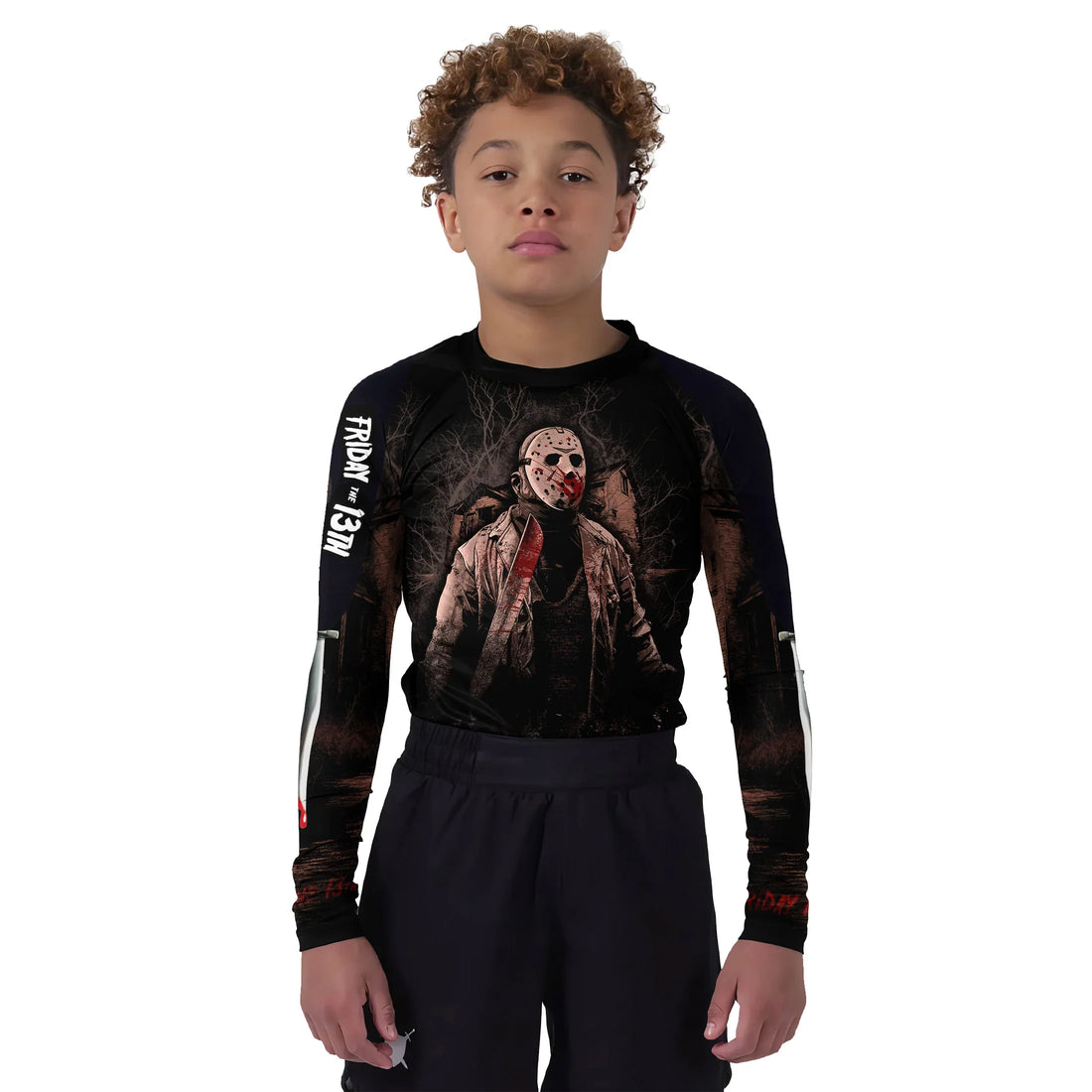 Jason Voorhees Hell Catch You Kids Rash Guard