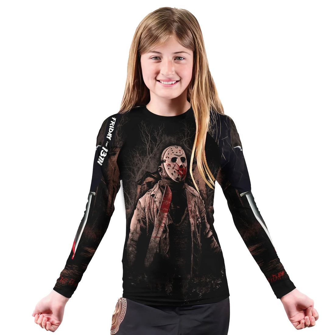 Jason Voorhees Hell Catch You Kids Rash Guard