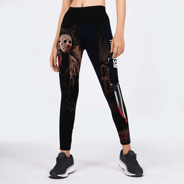 Jason Voorhees Hell Catch You Leggings