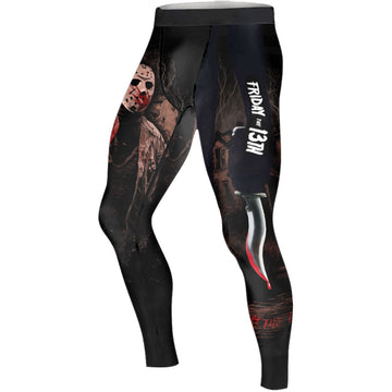 Jason Voorhees Hell Catch You Men's Compression Leggings