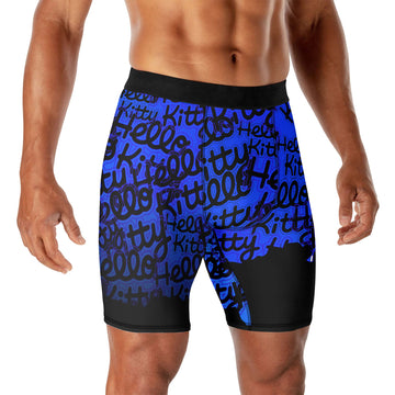 Jason Voorhees Kitty Blue Compression Shorts