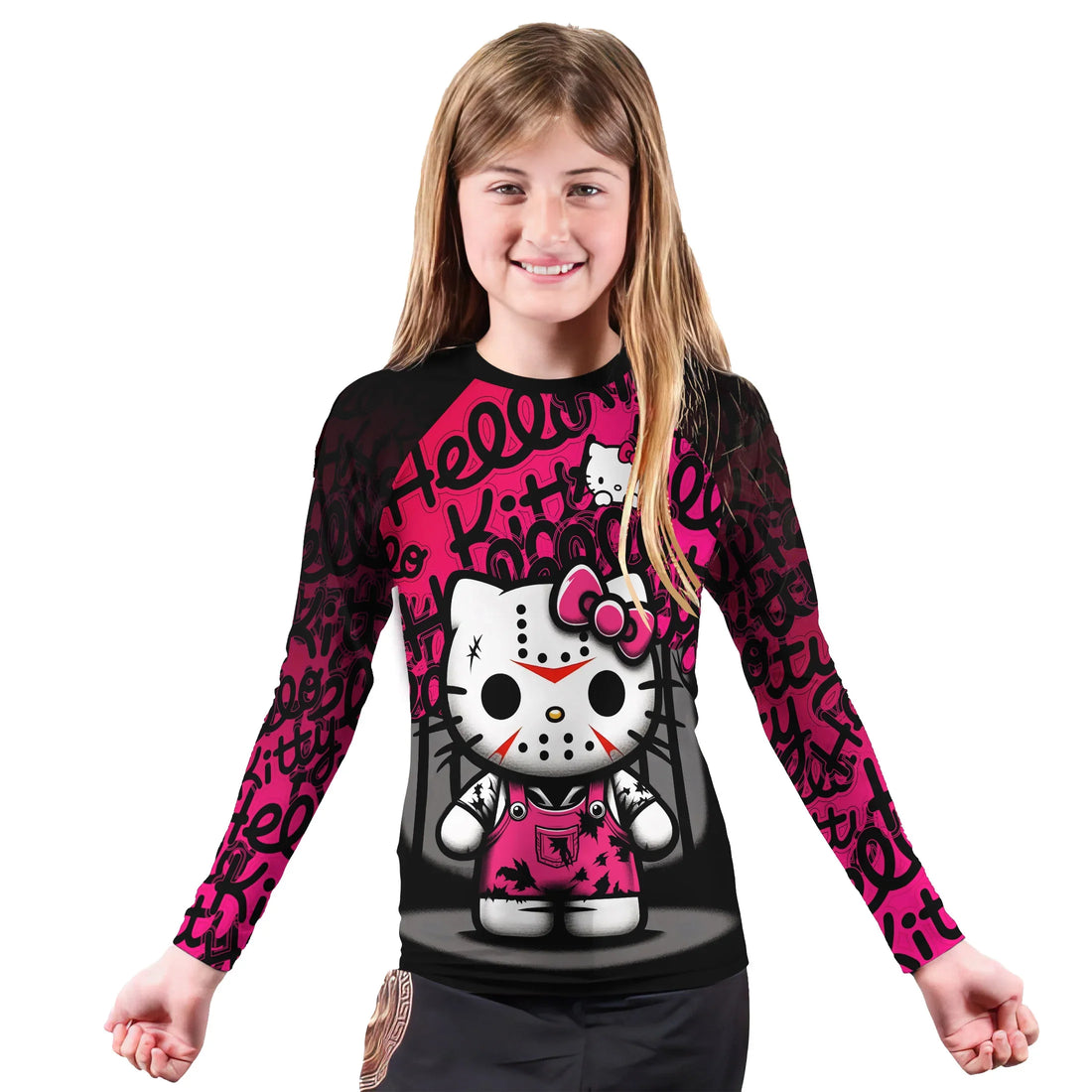 Jason Voorhees Kitty Kids Rash Guard