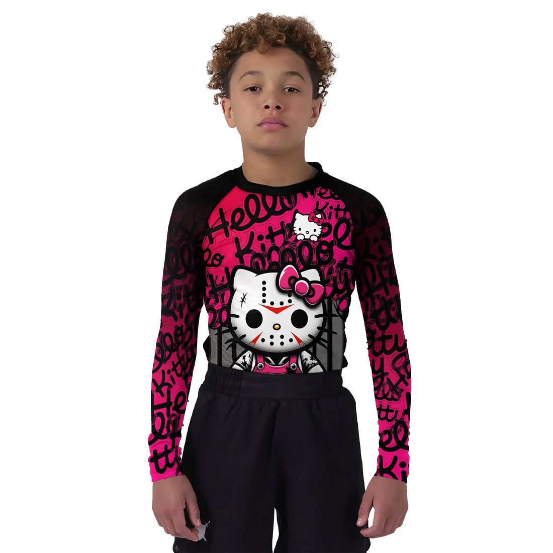 Jason Voorhees Kitty Kids Rash Guard