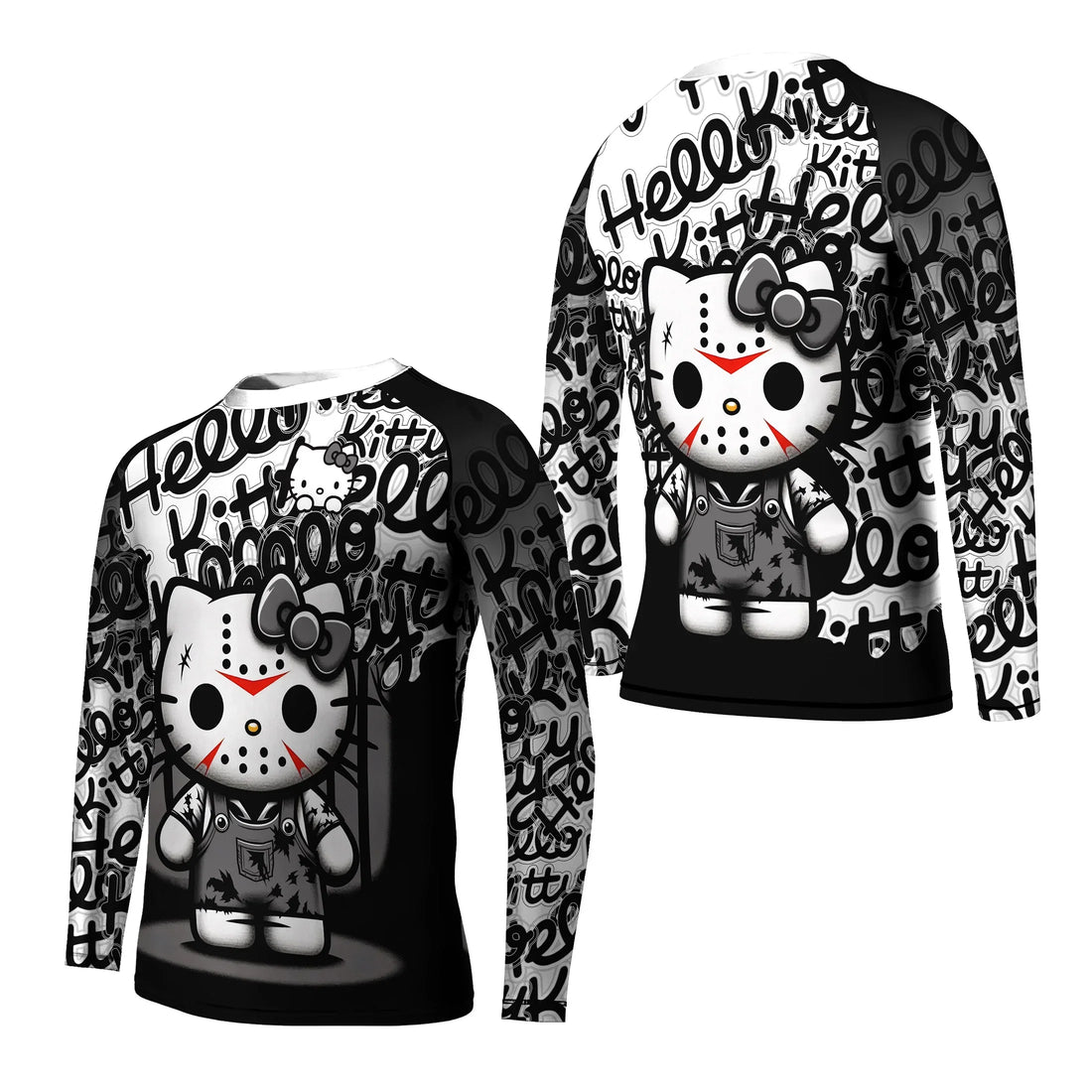 Jason Voorhees Kitty White Kids Rash Guard
