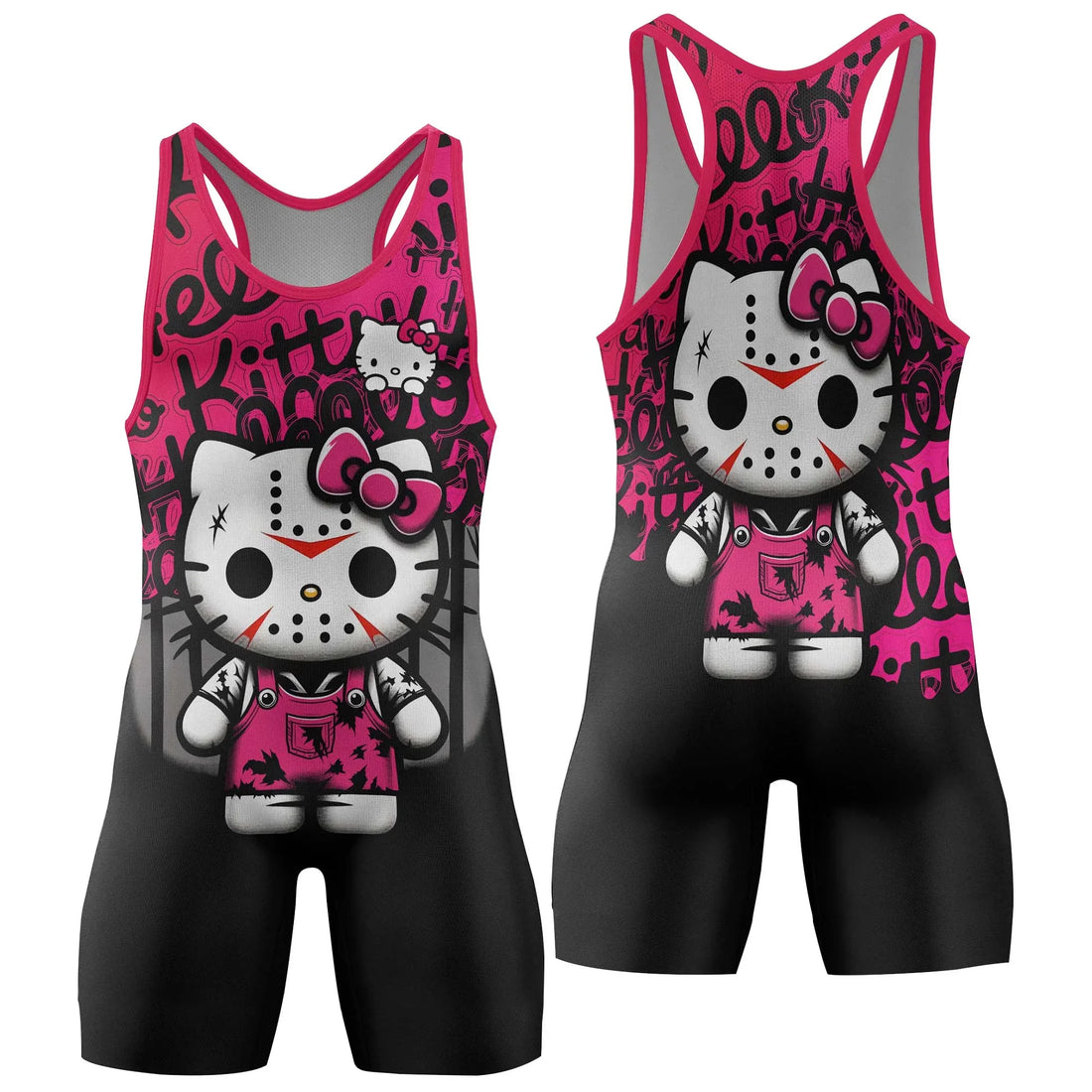 Jason Voorhees Kitty Wrestling Singlet