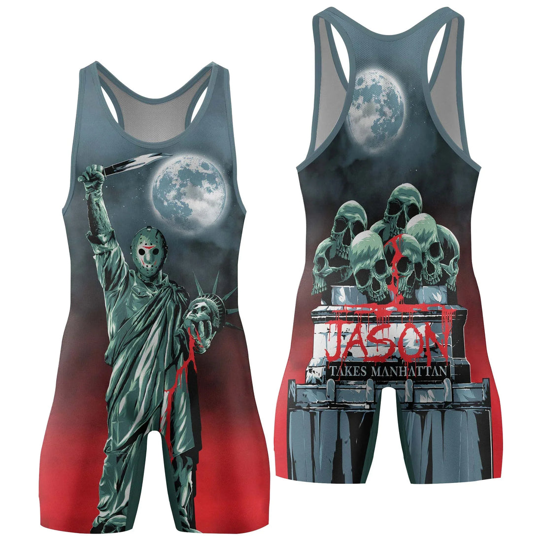 Jason Voorhees Liberty Wrestling Singlet