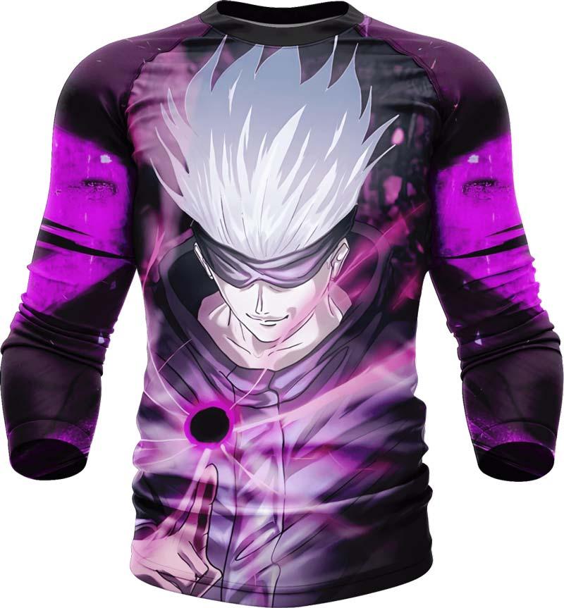 Jujutsu Kaisen Gojo Satoru Hollow Purple Long Sleeve Rash Guard