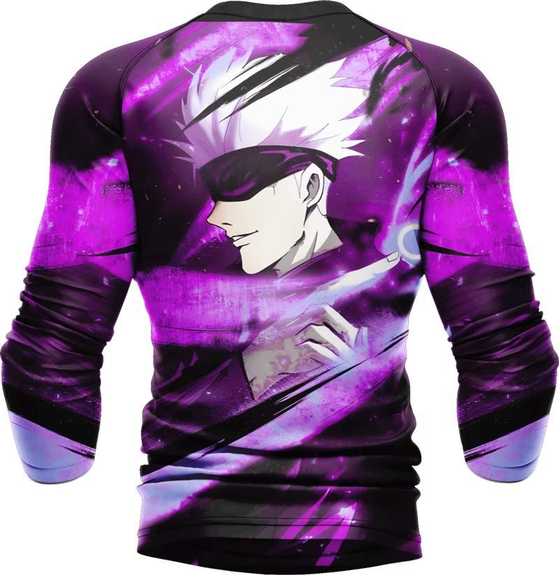 Jujutsu Kaisen Gojo Satoru Hollow Purple Long Sleeve Rash Guard