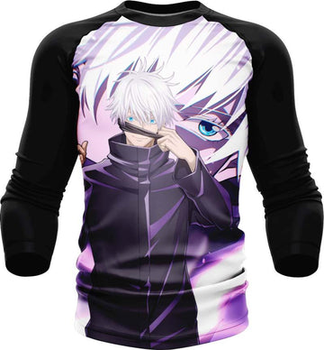Jujutsu Kaisen Gojo Satoru Six Eyes Long Sleeve Rash Guard