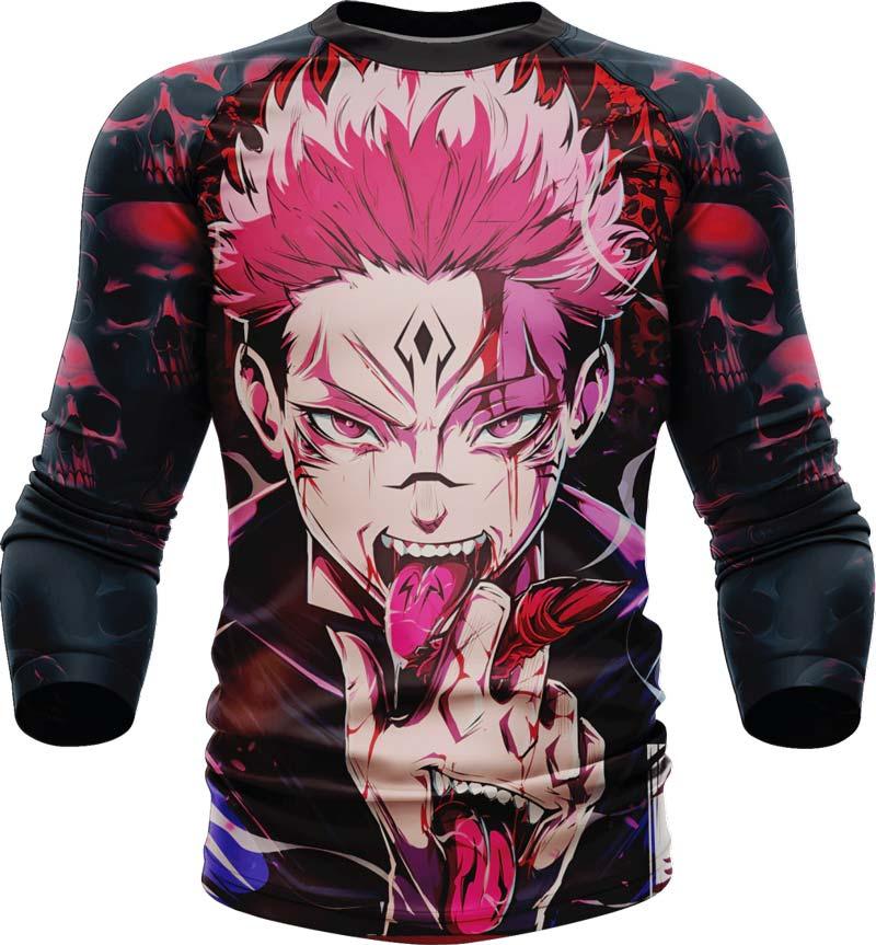 Jujutsu Kaisen Ryomen Sukuna Long Sleeve Rash Guard