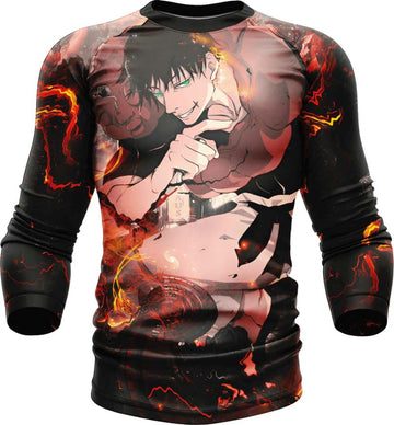 Jujutsu Kaisen Toji Fushiguro Sorcerer Killer Long Sleeve Rash Guard