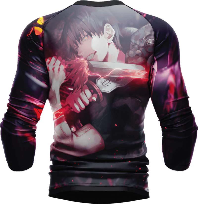 Jujutsu Kaisen Toji Fushiguro Warm Up Long Sleeve Rash Guard