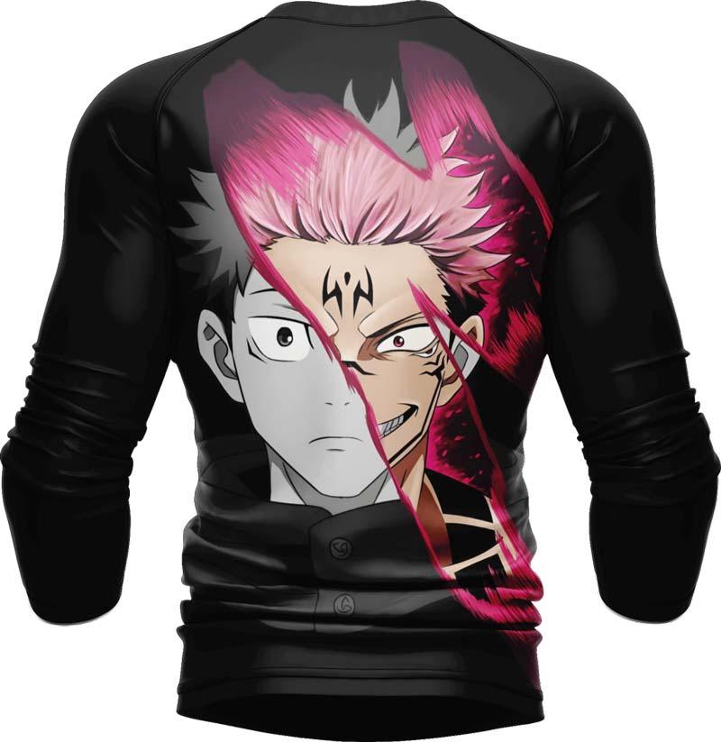 Jujutsu Kaisen Yuiji And Sukuna Long Sleeve Rash Guard