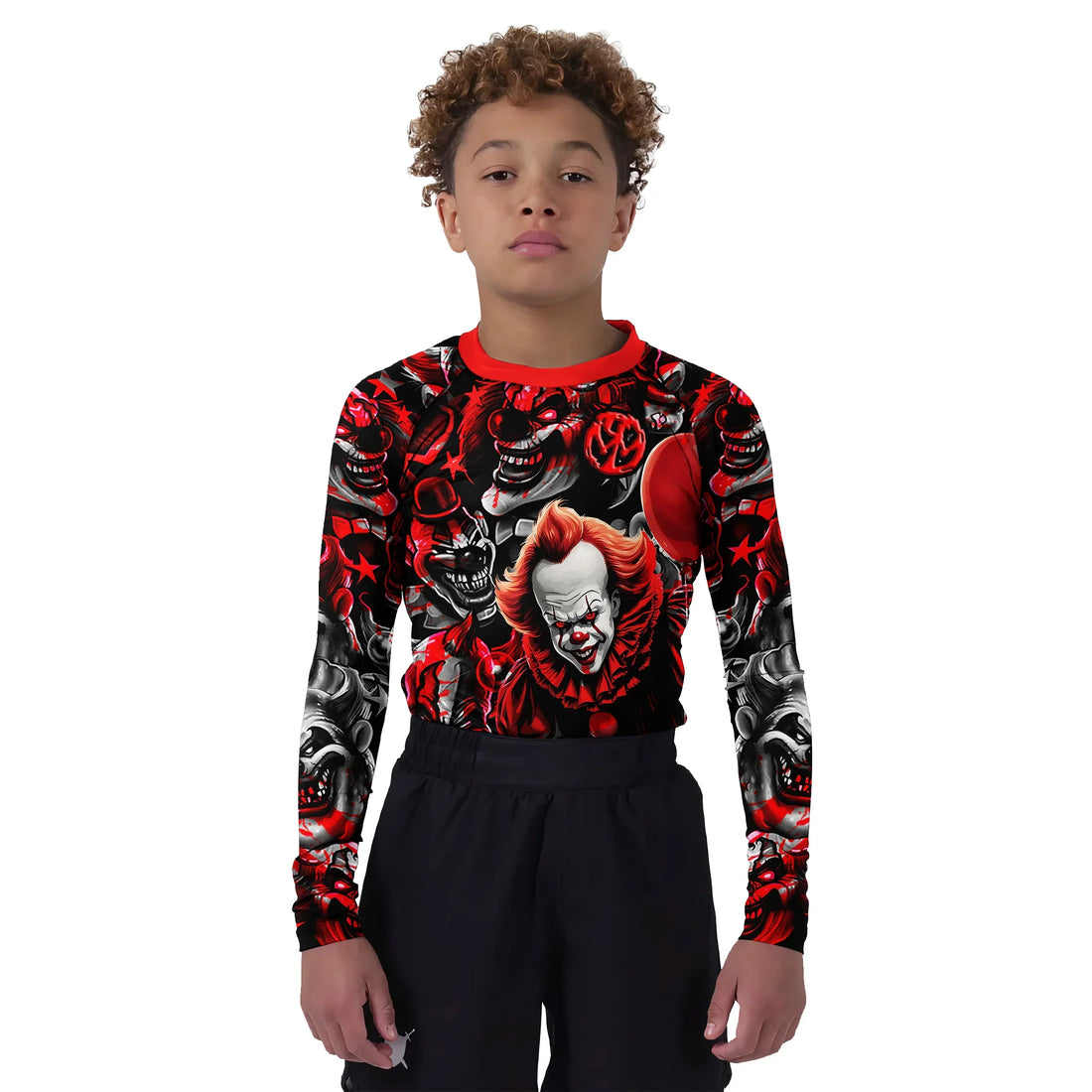 Killer Clown Pennywise Kids Rash Guard