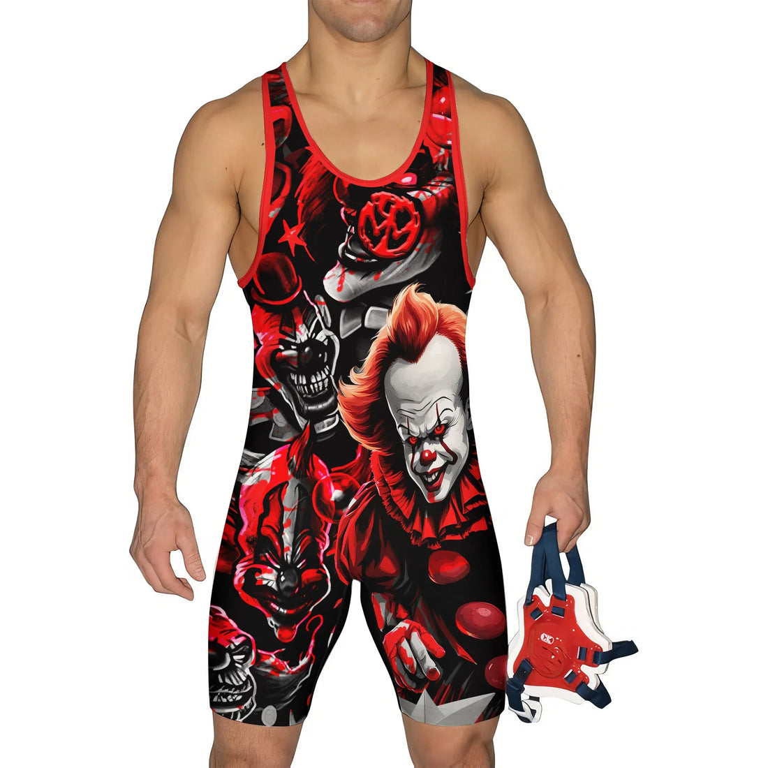 Killer Clown Pennywise Wrestling Singlet