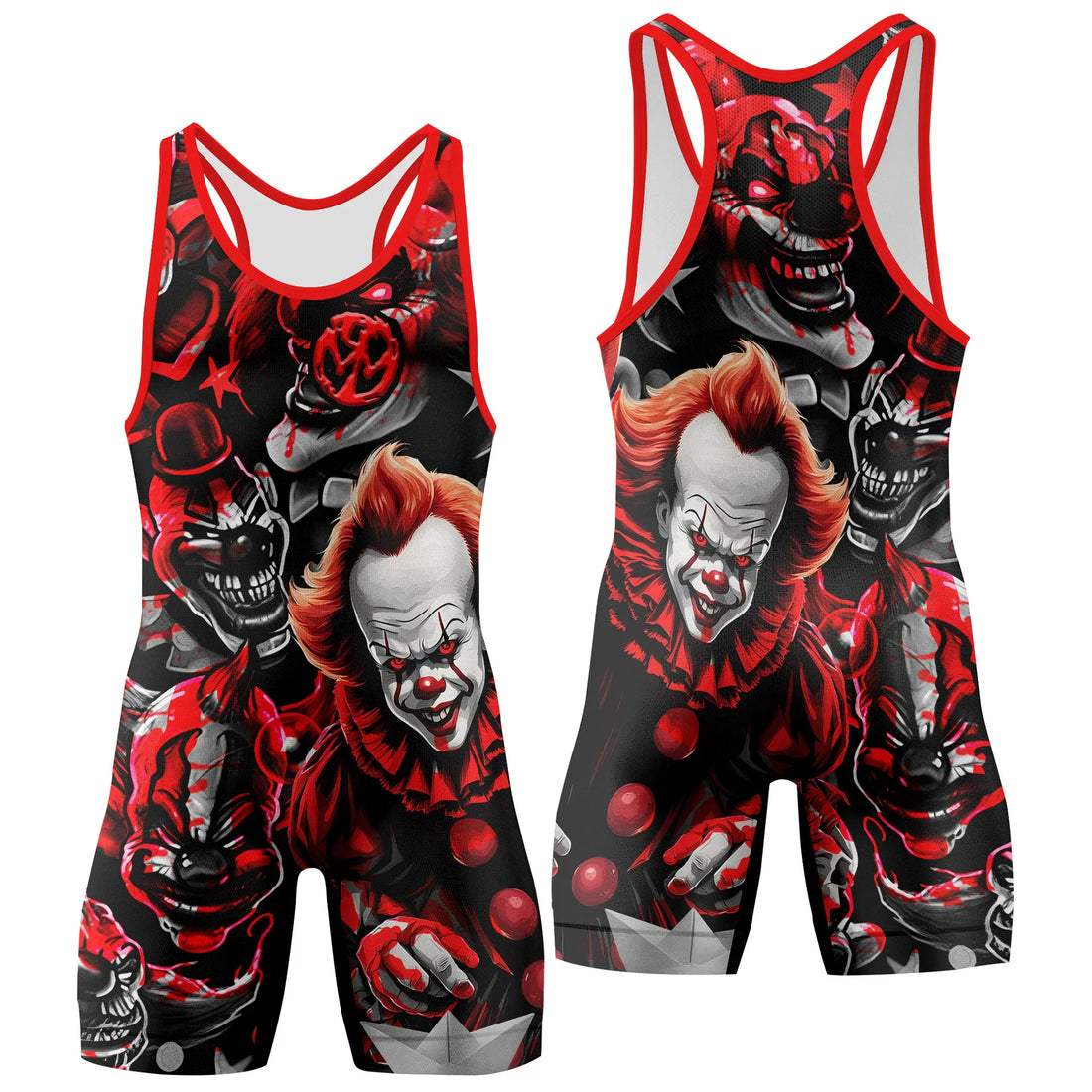 Killer Clown Pennywise Wrestling Singlet
