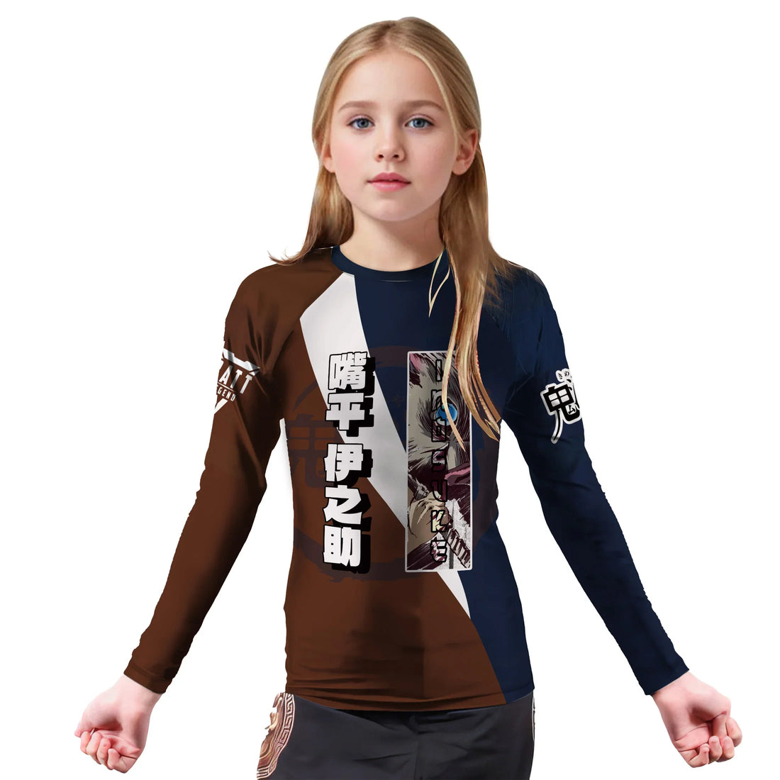 Kimetsu No Yaiba Hashibira Inosuke Kids Rash Guard