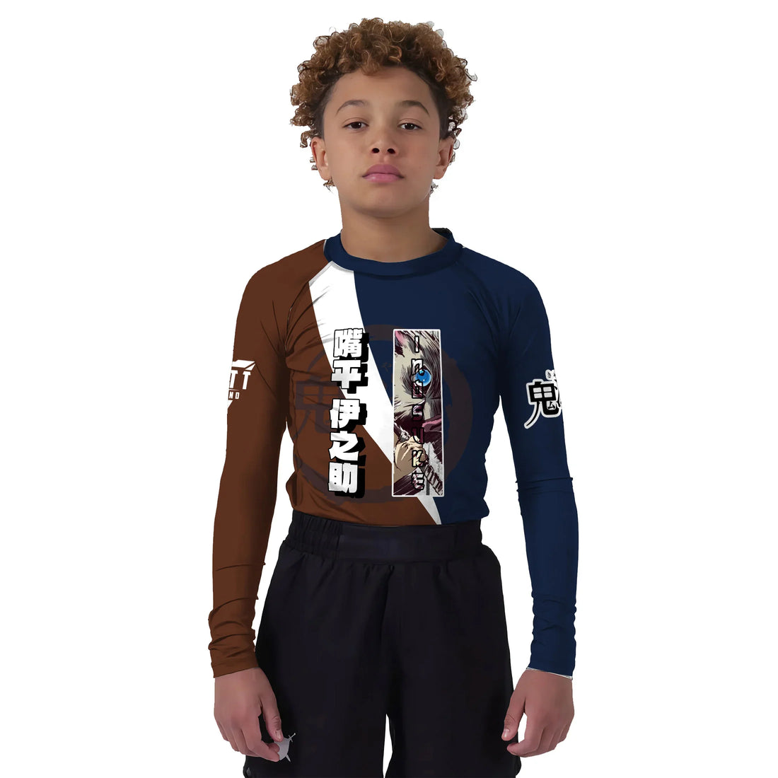 Kimetsu No Yaiba Hashibira Inosuke Kids Rash Guard