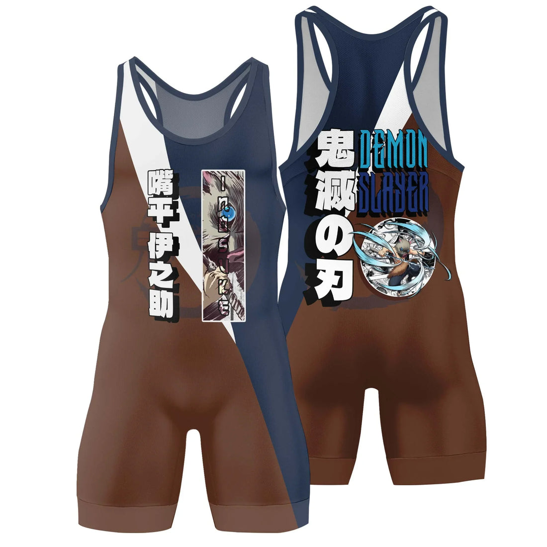 Kimetsu No Yaiba Hashibira Inosuke Wrestling Singlet
