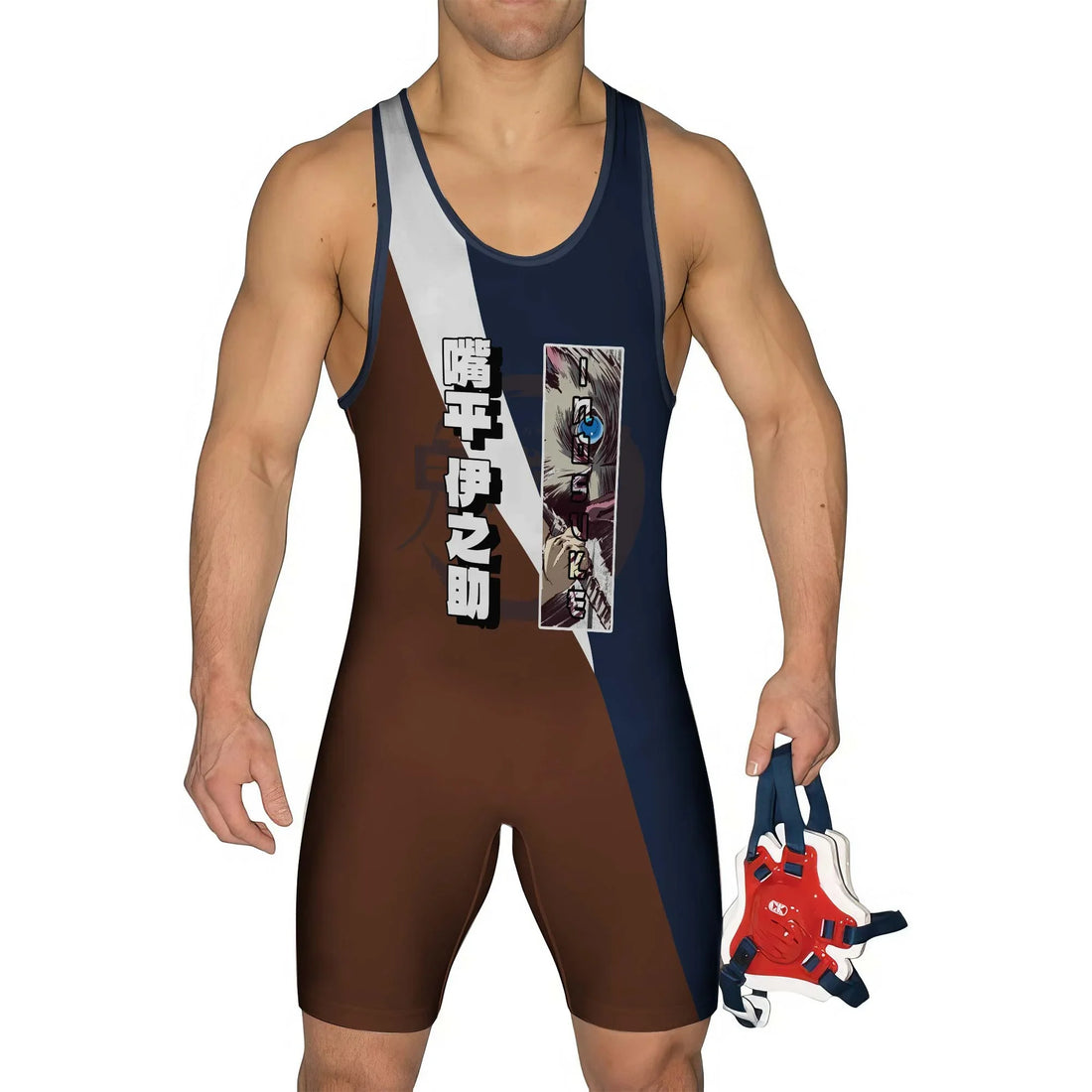Kimetsu No Yaiba Hashibira Inosuke Wrestling Singlet