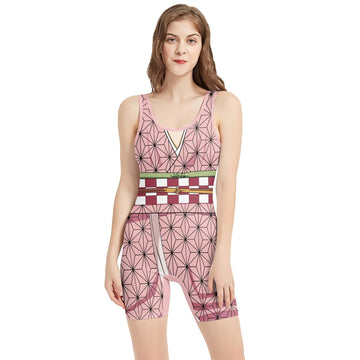 Kimetsu No Yaiba Kamado Nezuko Kimono Wrestling Singlet