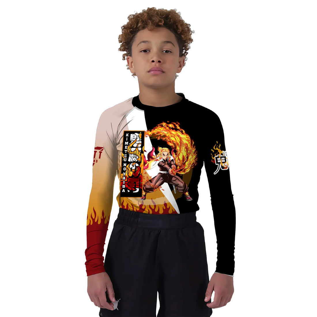 Kimetsu No Yaiba Rengoku Kyojuro Kids Rash Guard