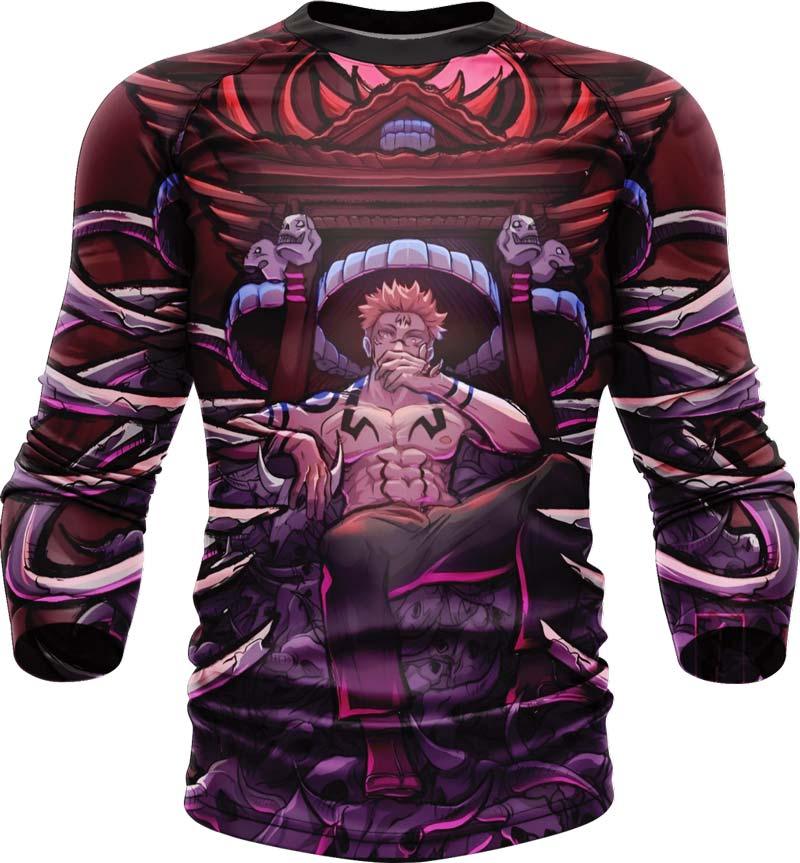 King of Curses Ryomen Sukuna Long Sleeve Rash Guard
