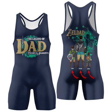 Legend of ZelDad Wrestling Singlet