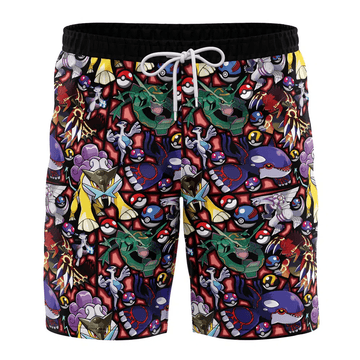 Legendary Pokemon Swim Trunks