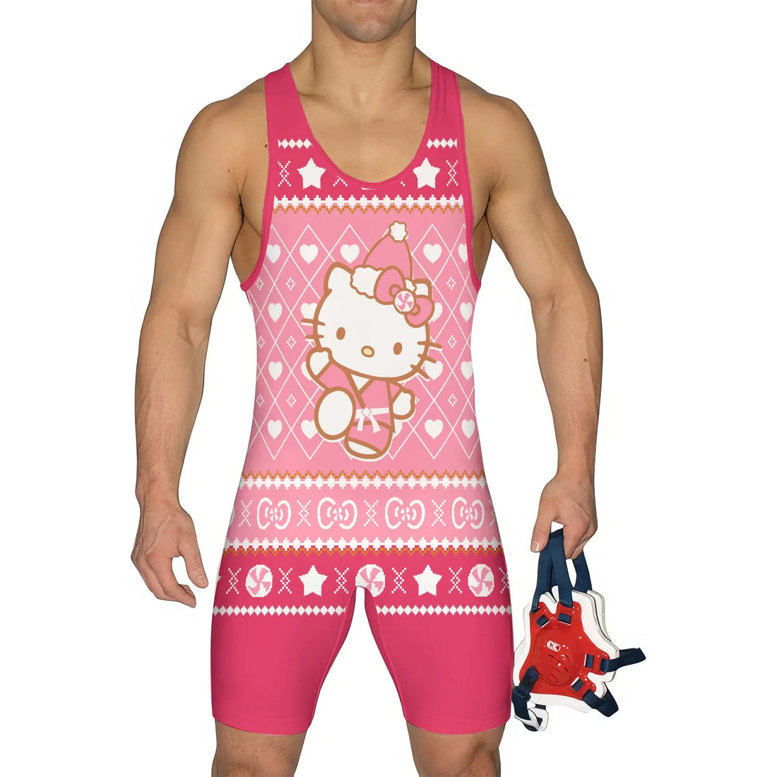 Master Hello Kitty Christmas Wrestling Singlet
