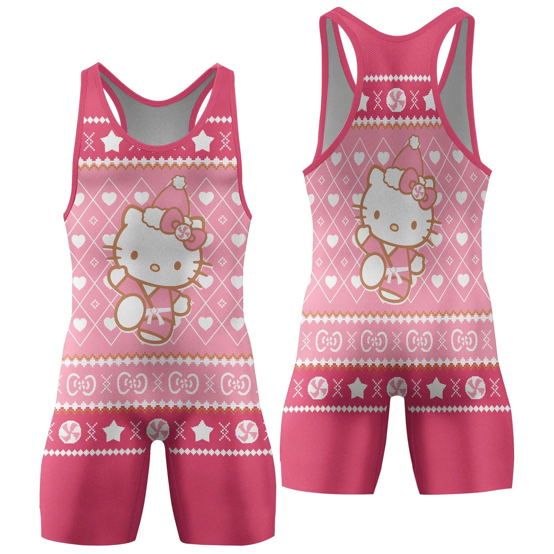 Master Hello Kitty Christmas Wrestling Singlet
