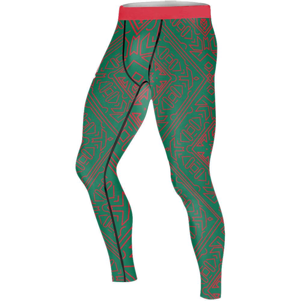 Mexico Flag Men's Compression Leggings