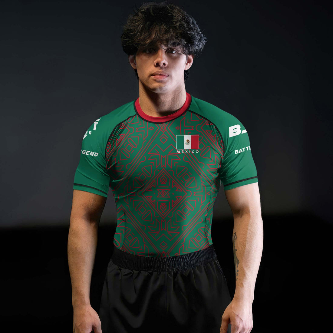 Mexico Flag Rash Guard