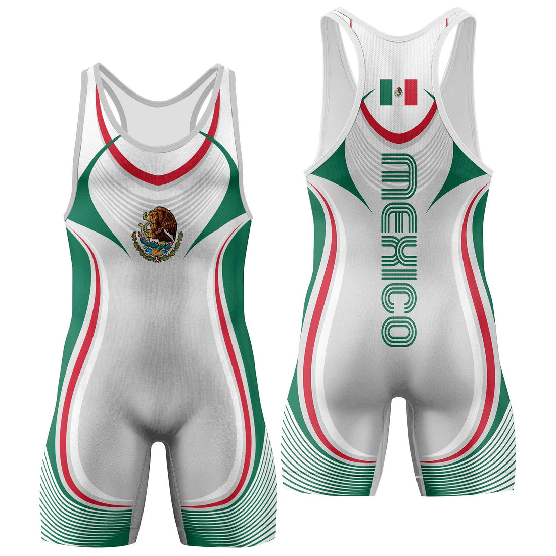 Mexico Olympic Wrestling Singlet