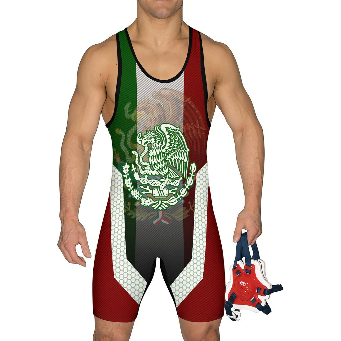 Mexico Symbol Wrestling Singlet
