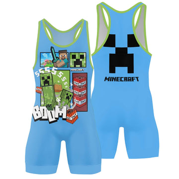 Minecraft Creeper Wrestling Singlet