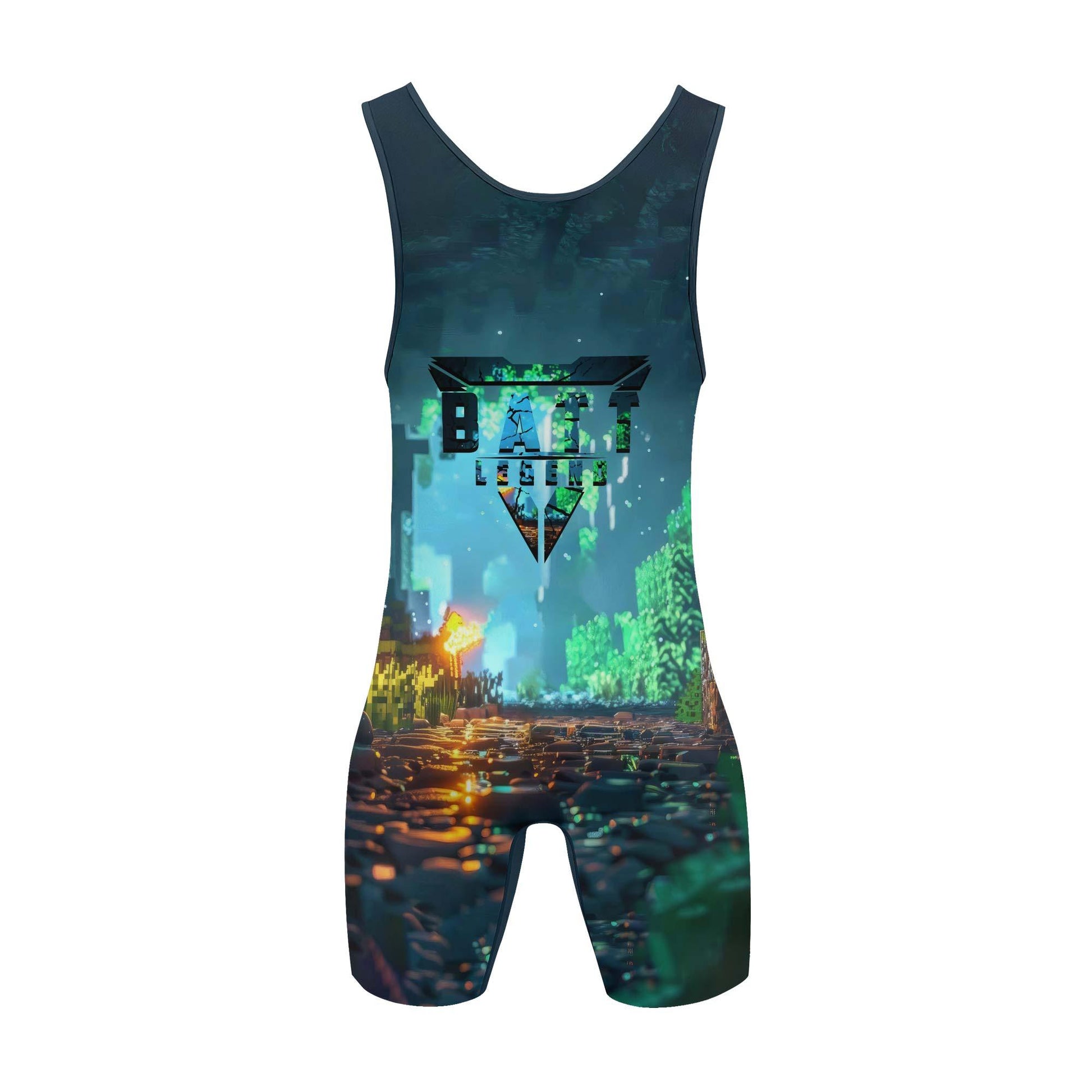 Minecraft Jiu Jitsu Wrestling Singlet