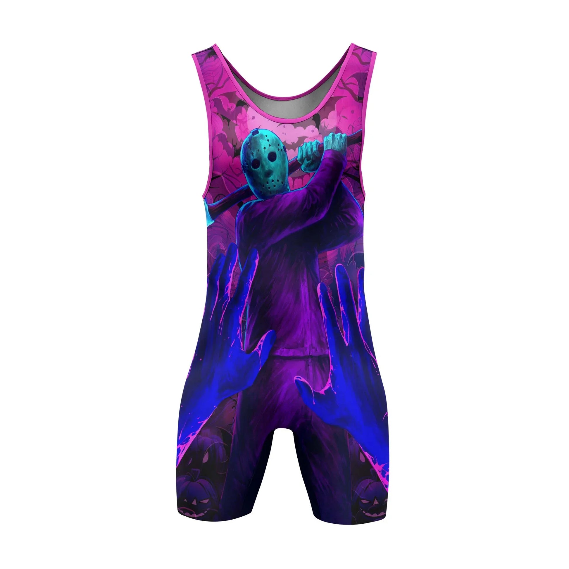 Neon Butcher Jason Voorhees Wrestling Singlet