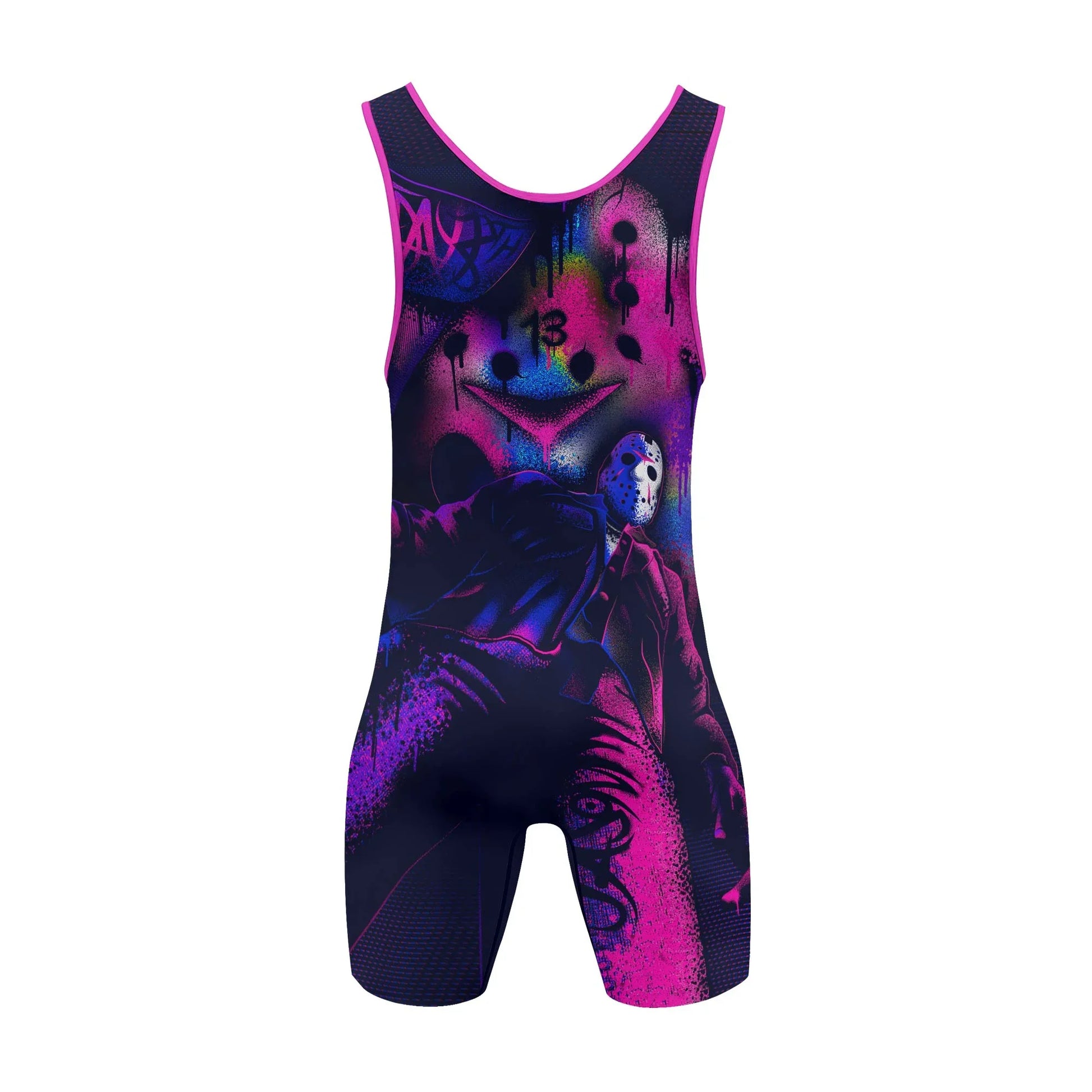Neon Butcher Jason Voorhees Wrestling Singlet