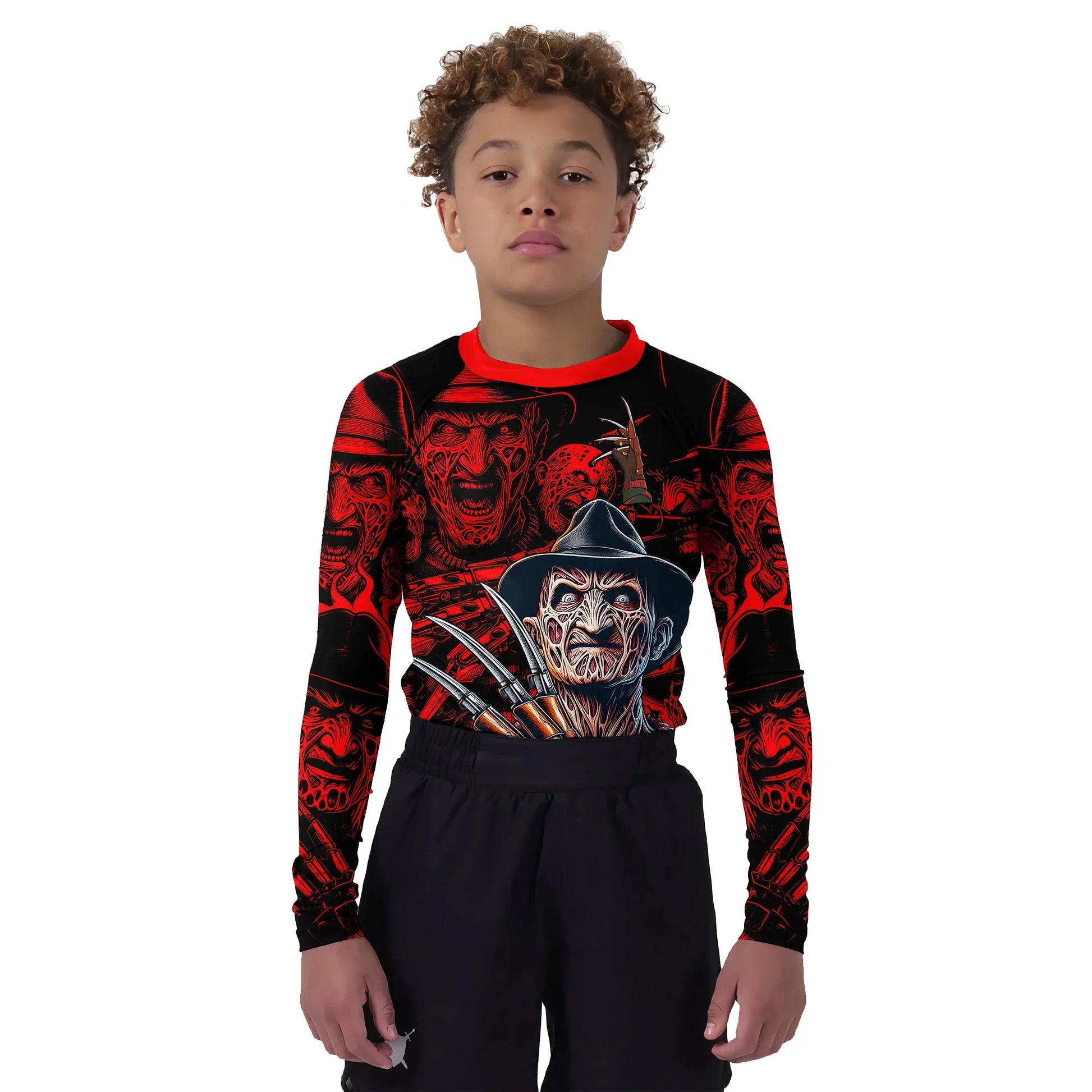 Nightmare Freddy Kids Rash Guard